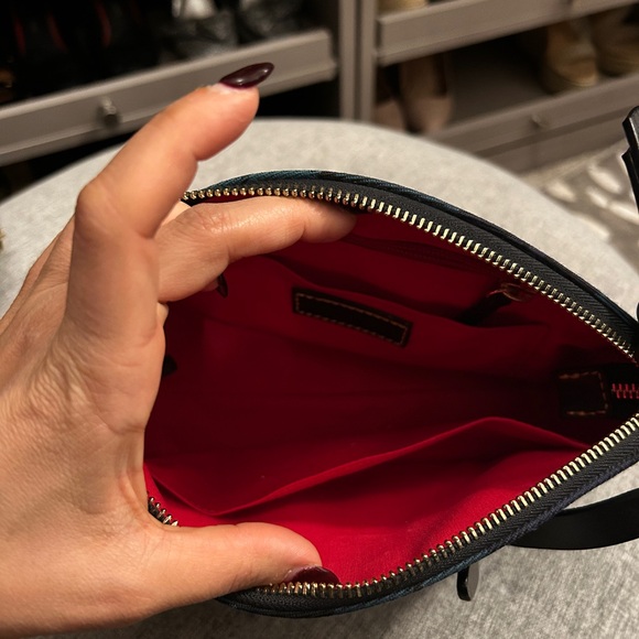 Dooney & Bourke Black and Green Plaid Crossbody Bag - Picture 5 of 5